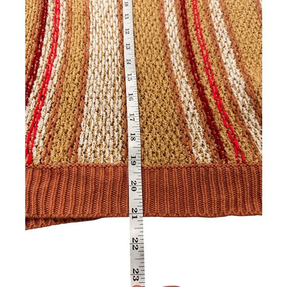 FP Show Me Love Sweet Child Boxy Combo Chunky Knit Sweater Pink Cream Beige, S - Picture 7 of 8